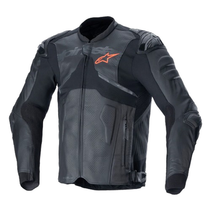 BLUSÃO ALPINESTARS DE COURO ATEM V5 PRETO