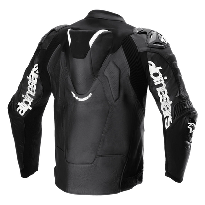 BLUSÃO ALPINESTARS DE COURO ATEM V5 PRETO / BRANCO
