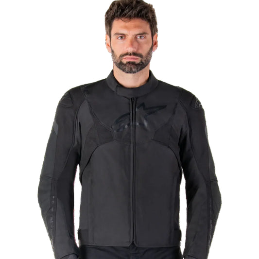 BLUSÃO ALPINESTARS T-JAWS V4 IMPERMEÁVEL PRETO - Motoboxe