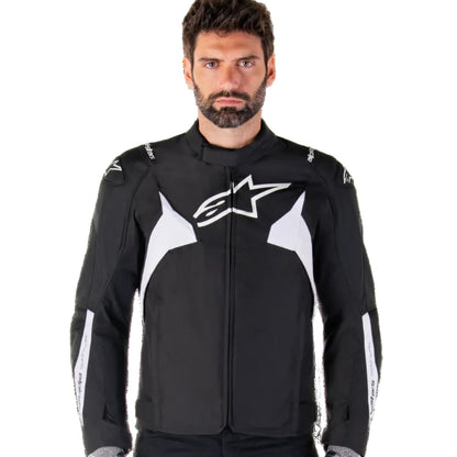 BLUSÃO ALPINESTARS T-JAWS V4 IMPERMEÁVEL PRETO / BRANCO