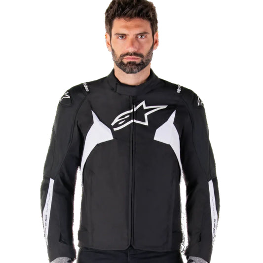 BLUSÃO ALPINESTARS T-JAWS V4 IMPERMEÁVEL PRETO / BRANCO - Motoboxe