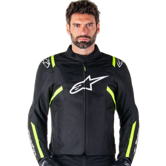 BLUSÃO ALPINESTARS T-SPS V2 IMPERMEÁVEL PRETO / BRANCO / NEON - Motoboxe