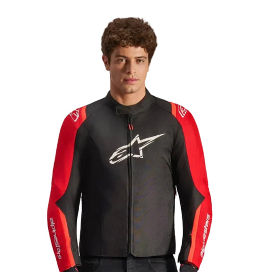 BLUSÃO ALPINESTARS T-SPS V2 IMPERMEÁVEL PRETO / VERMELHO - Motoboxe
