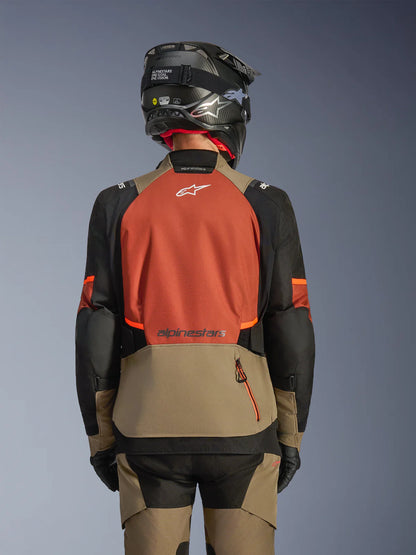 BLUSÃO ALPINESTARS ANDES V4 DRYSTAR PRETO / CASTANHO / LARANJA - Motoboxe