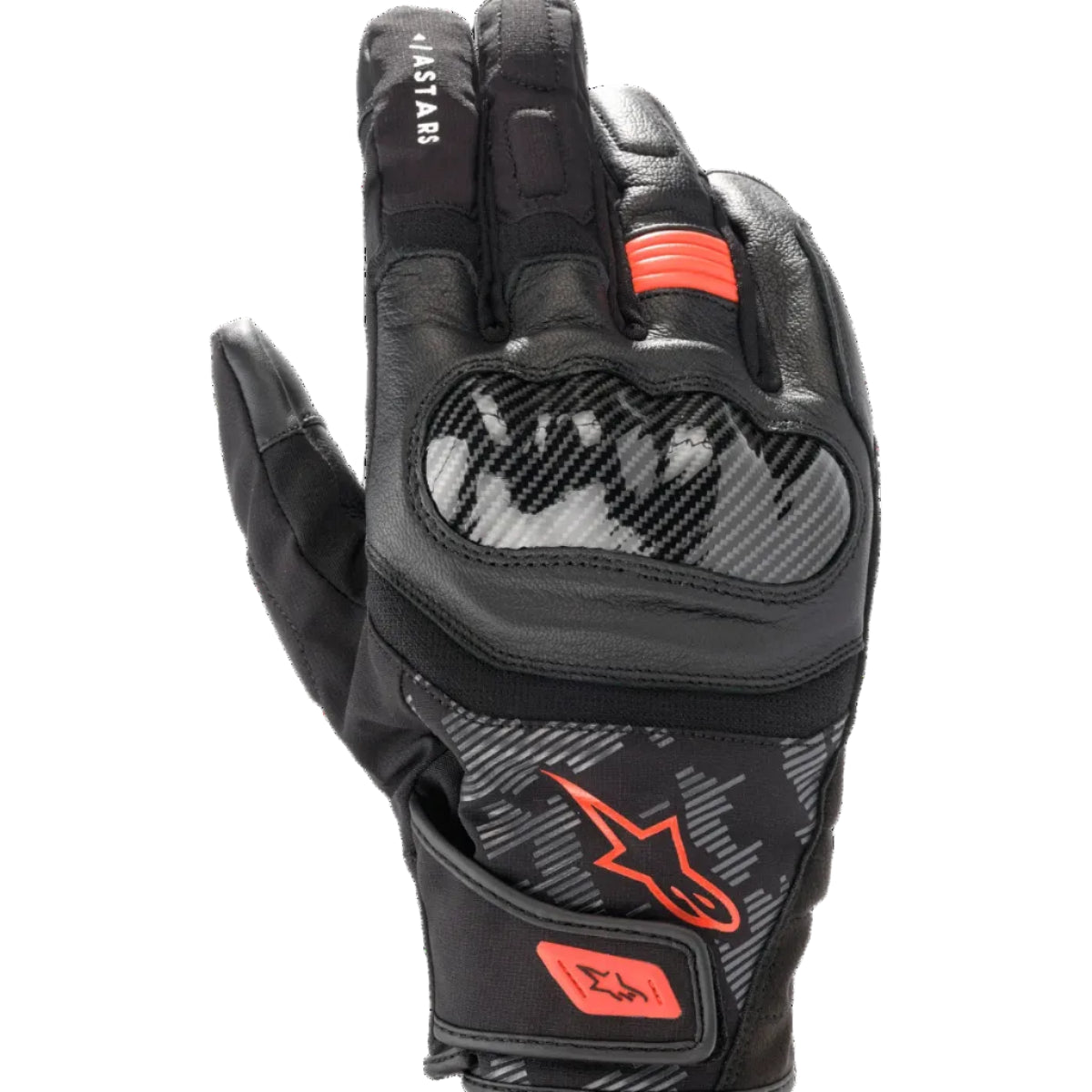 LUVAS ALPINESTARS SMX Z DRYSTAR PRETO / VERMELHO - Motoboxe