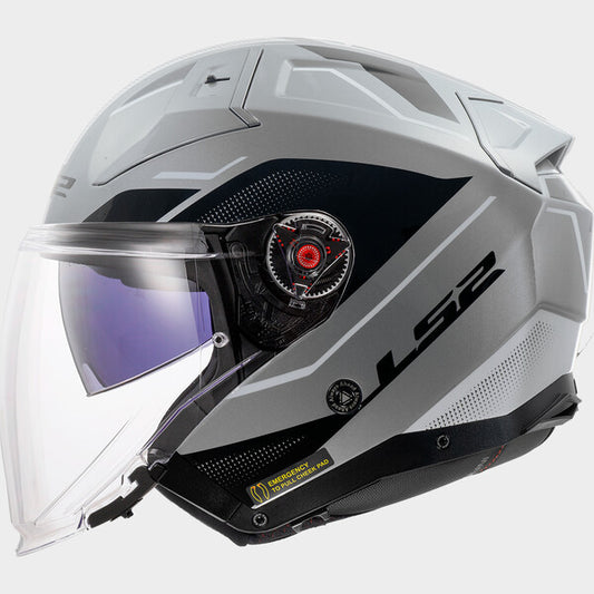 Capacete LS2 INFINITY II FOCUS VEYRON CIZENTO