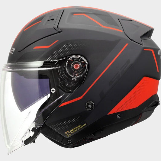Capacete LS2 INFINITY II FOCUS VEYRON PRETO