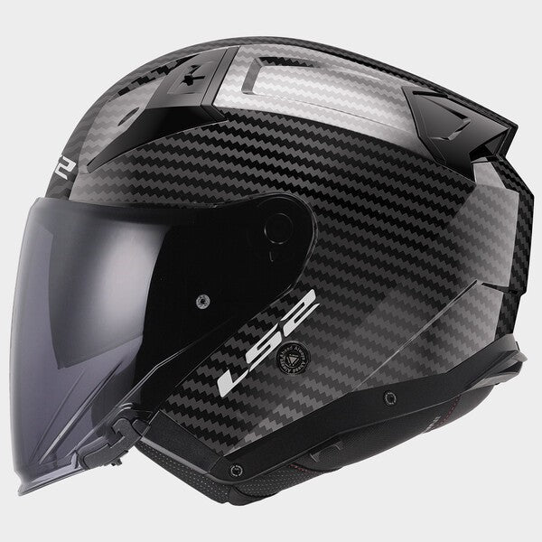 Capacete LS2 INFINITY II CARBONO GLOSS - Motoboxe