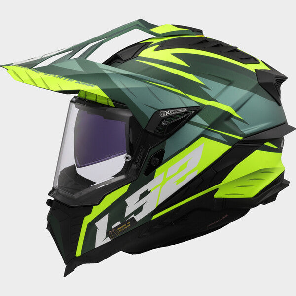 Capacete LS2 EXPLORER SPIRE VERDE / NEON - Motoboxe