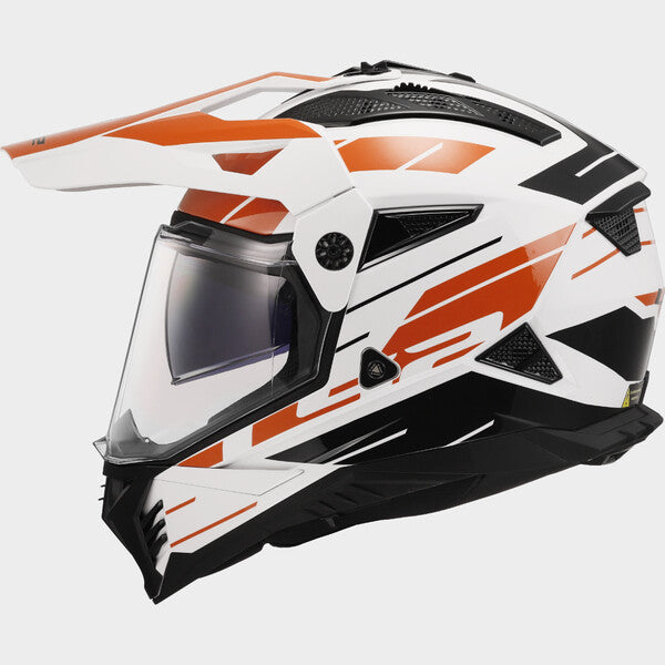 Capacete LS2 PIONEER II NAMIB BRANCO / VERMELHO - Motoboxe