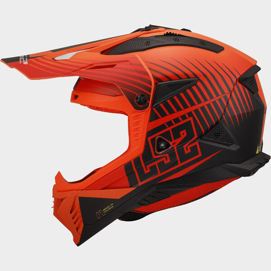 Capacete LS2 FAST II DUCK LARANJA - Motoboxe