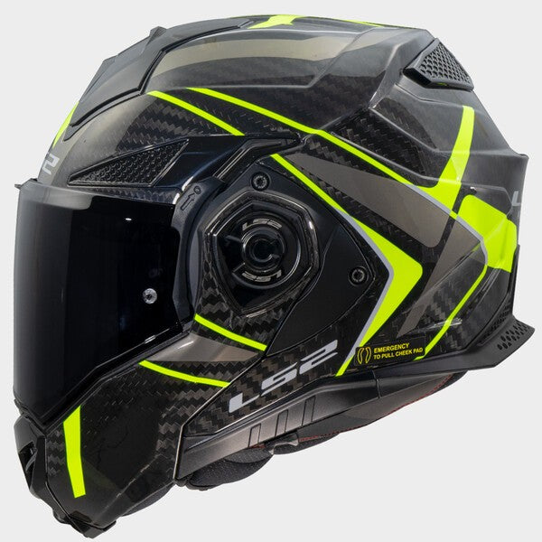 Capacete LS2 ADVANT X CARBONO FUTURE II NEON - Motoboxe