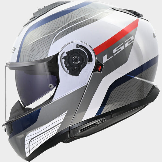 Capacete LS2 STROBE II MONZA BRANCO / CIZENTO