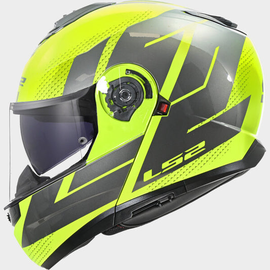 Capacete LS2 STROBE II CODE NEON