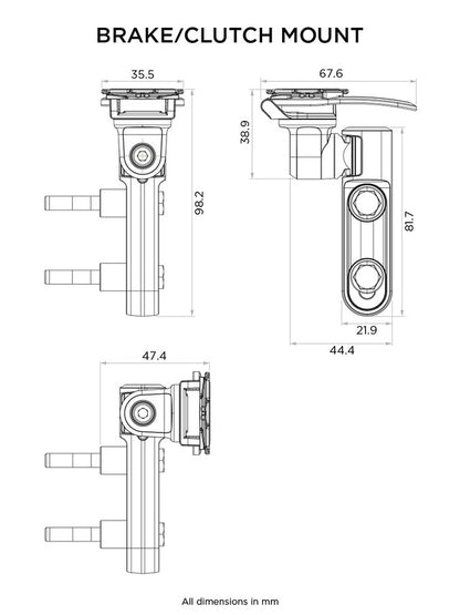 Suporte para smartphone QUAD LOCK para bomba de travão/embraiagem - Motoboxe