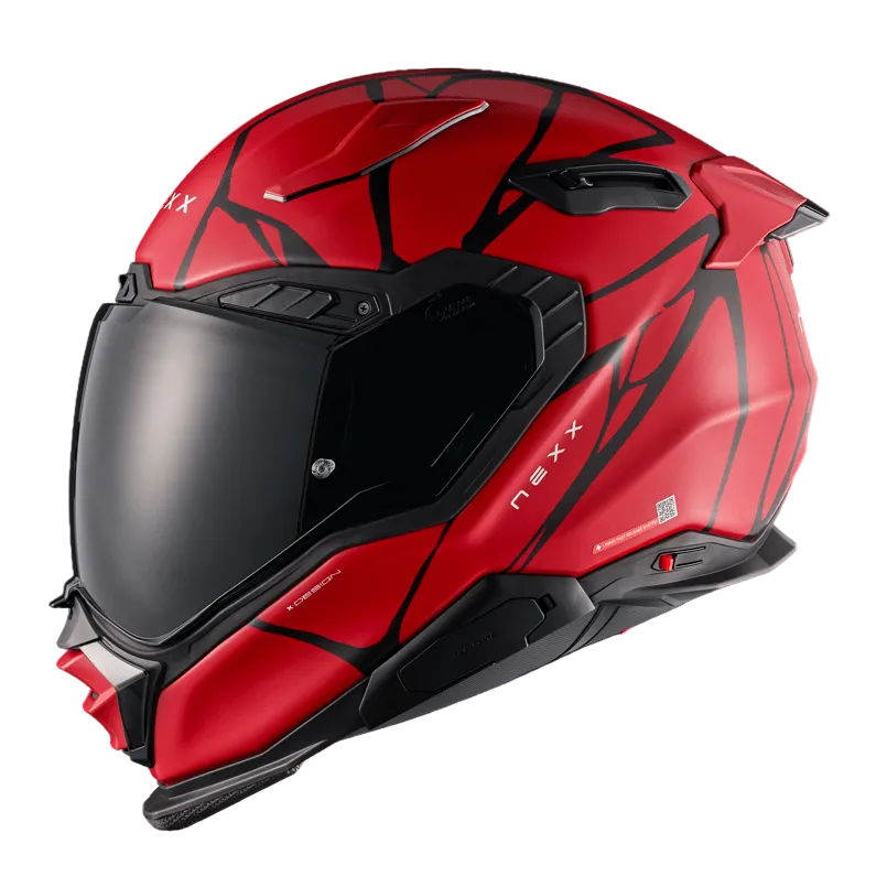 Capacete NEXX X.WST3 B-SIDE VERMELHO / PRETO - Motoboxe