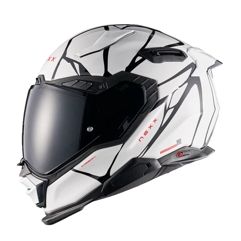 Capacete NEXX X.WST3 B-SIDE BRANCO / PRETO - Motoboxe