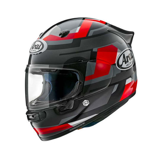 Capacete ARAI QUANTIC VERMELHO ABSTRATO