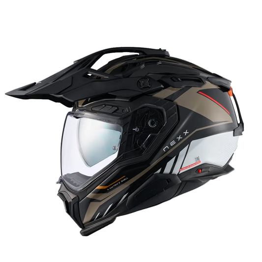 Capacete NEXX X.WED3 GOBI AREIA / BRANCO - Motoboxe