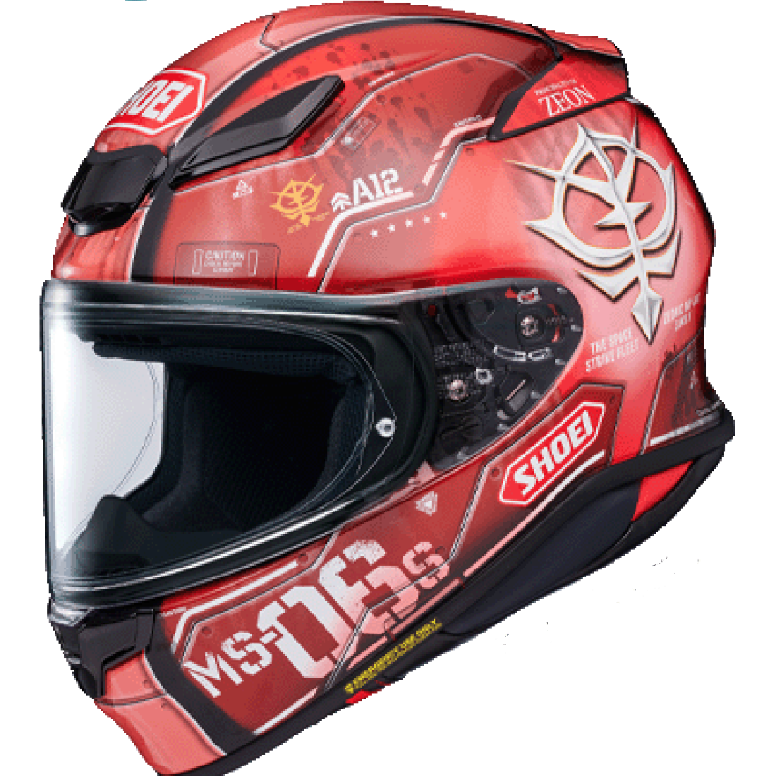 Capacete SHOEI NXR2 MS-06S CHAR’S ZAKU II TC-1 - Motoboxe