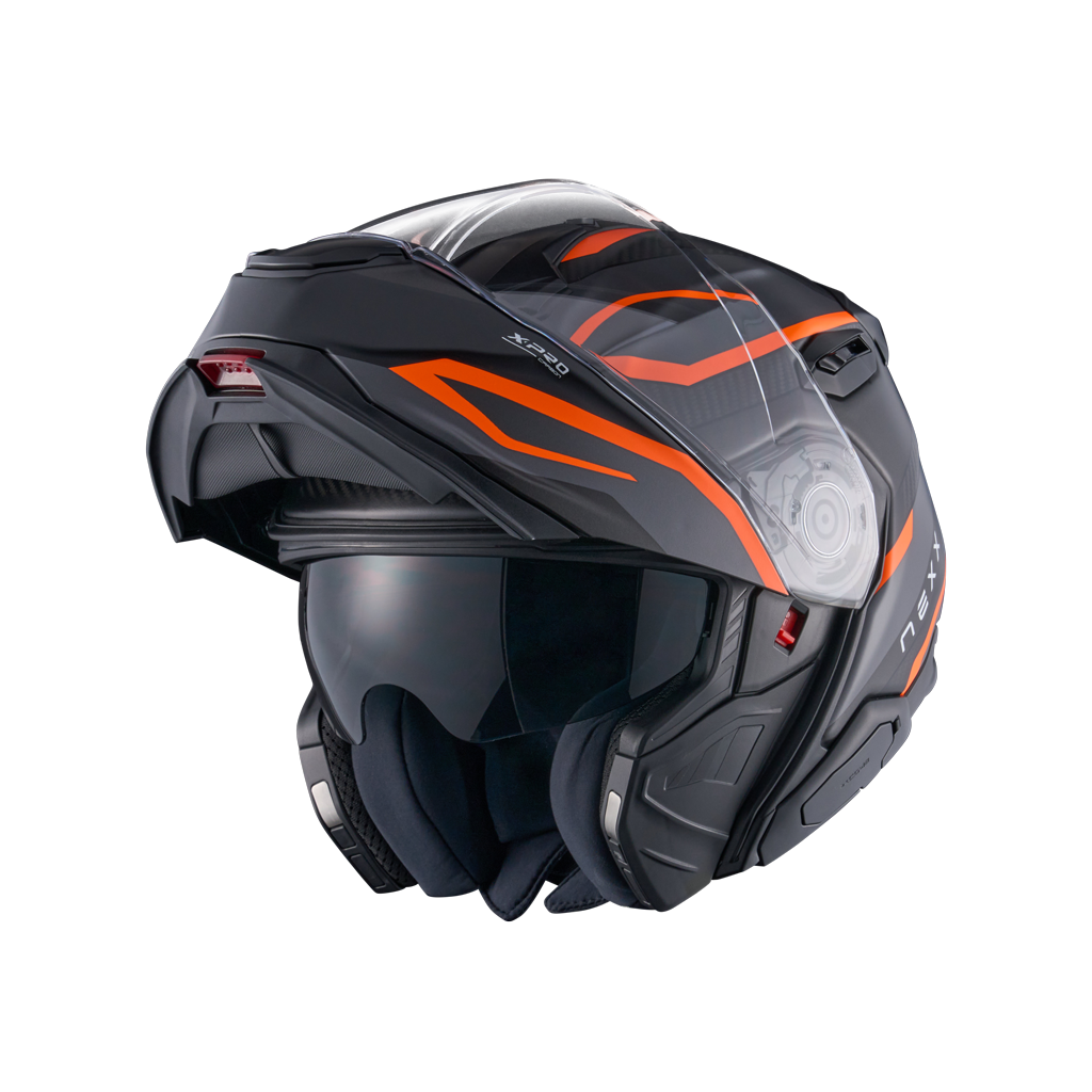 Capacete NEXX X.LIFETOUR CARBONO PRO MILE LARANJA / CIZENTO - Motoboxe