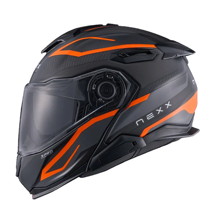 Capacete NEXX X.LIFETOUR CARBONO PRO MILE LARANJA / CIZENTO - Motoboxe