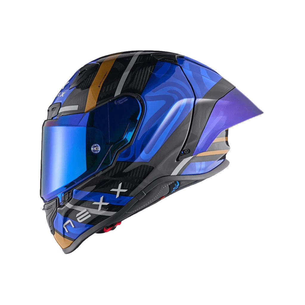 Capacete NEXX X.R3R CARBONO SWIRL AZUL PROFUNDO - Motoboxe