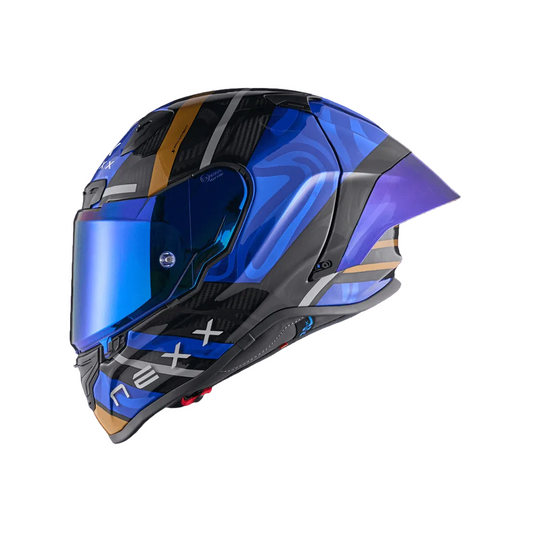 Capacete NEXX X.R3R CARBONO SWIRL AZUL PROFUNDO - Motoboxe