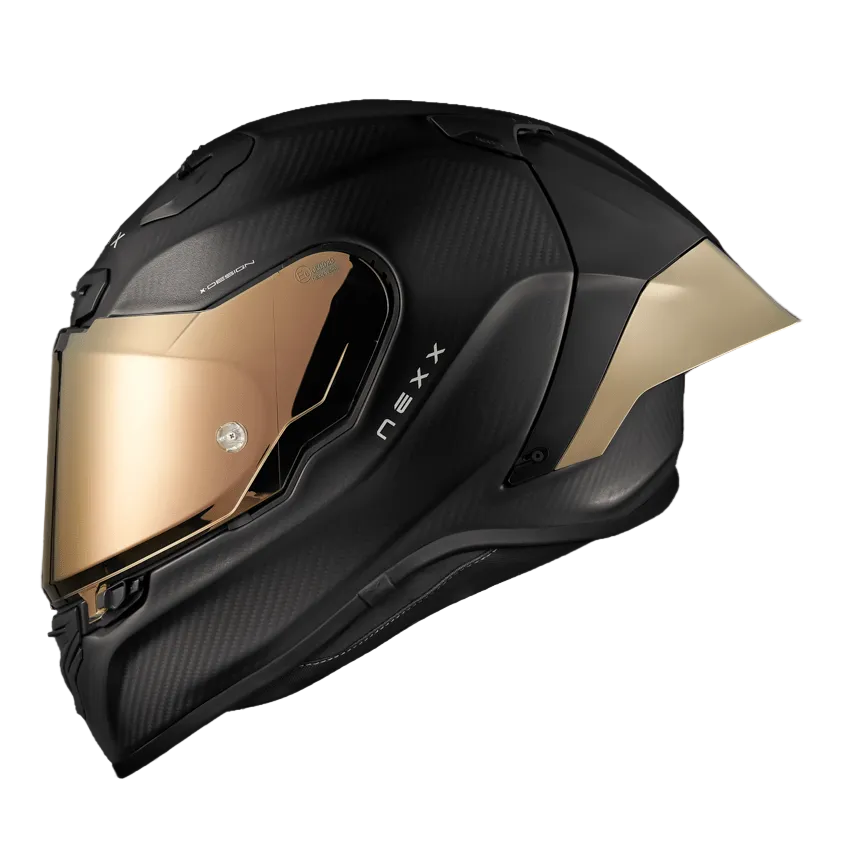 Capacete NEXX X.R3R CARBONO ZERO PRO 2 OURO - Motoboxe