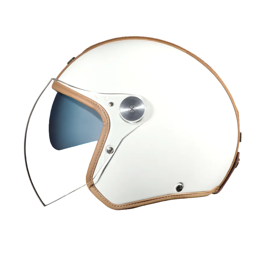 Capacete NEXX X.G30 GROOVY BRANCO / CAMEL - Motoboxe