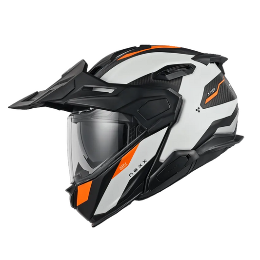Capacete NEXX X.LIFECOUNTRY CARBONO TERRA BRANCO / VERMELHO