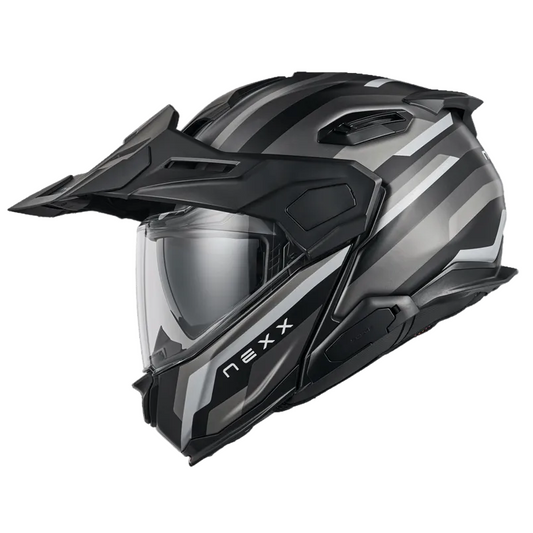 Capacete NEXX X.LIFECOUNTRY WESTBOUND PRETO / CIZENTO - Motoboxe