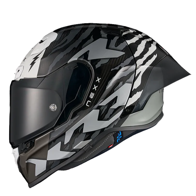 Capacete NEXX X.R3R CARBONO ZIGER PRETO / CIZENTO - Motoboxe