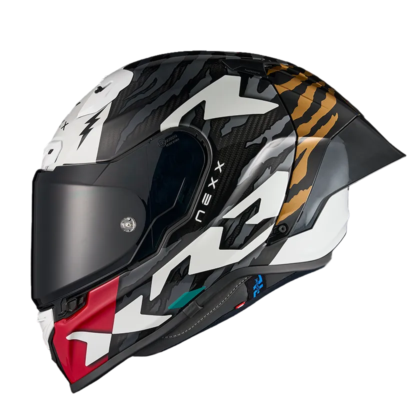 Capacete NEXX X.R3R CARBONO ZIGER CIZENTO / DOURADO - Motoboxe