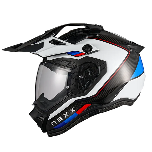 Capacete NEXX X.RALLY RAID CARBONO AZUL / VERMELHO - Motoboxe