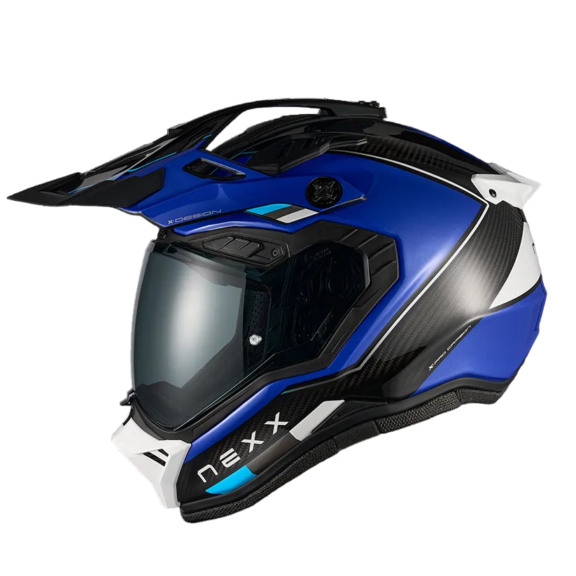 Capacete NEXX X.RALLY RAID CARBONO AZUL / BRANCO - Motoboxe