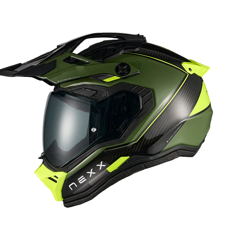 Capacete NEXX X.RALLY RAID CARBONO VERDE / NÉON - Motoboxe