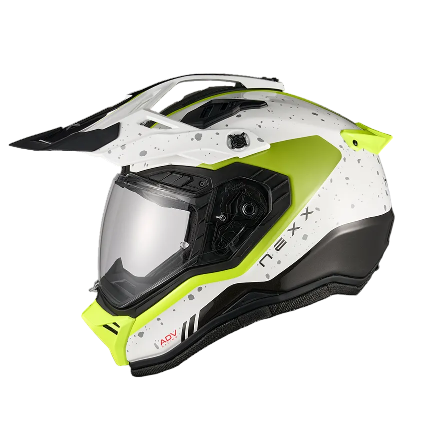 Capacete NEXX X.RALLY YUMA BRANCO / NÉON - Motoboxe