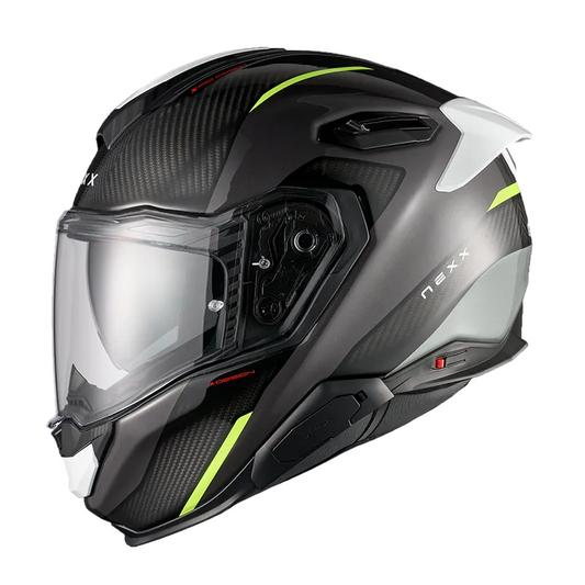 Capacete NEXX X.TR CARBONO RUSH PRETO / NEON - Motoboxe