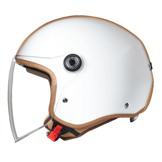 Capacete NEXX Y.10 MIDTOWN BRANCO / CAMEL - Motoboxe