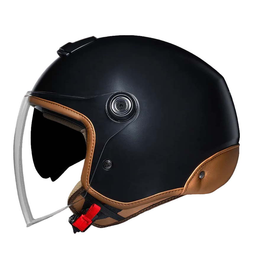 Capacete NEXX Y.10 SUNNY PRETO MT / CAMEL - Motoboxe