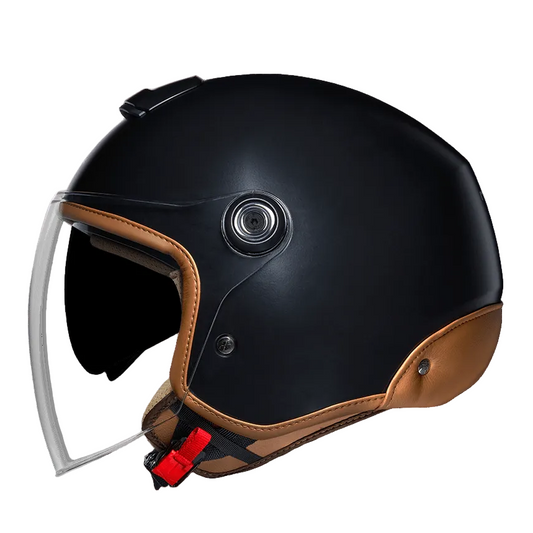 Capacete NEXX Y.10 SUNNY PRETO MT / CAMEL - Motoboxe