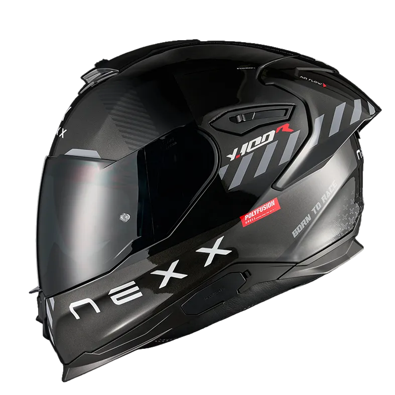 Capacete NEXX Y.100R FADE PRETO / VERMELHO - Motoboxe
