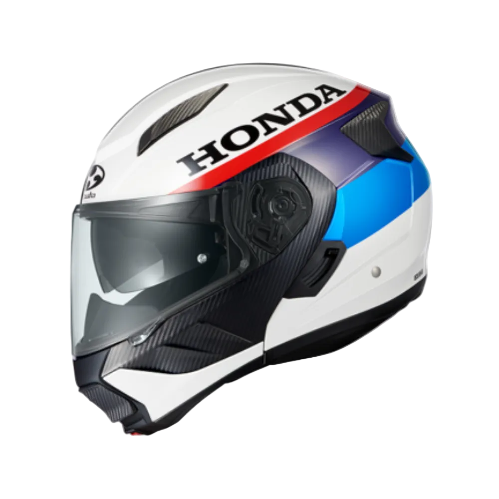 Capacete Kabuto Honda Ryuki DF – Branco Vermelho Azul - Motoboxe