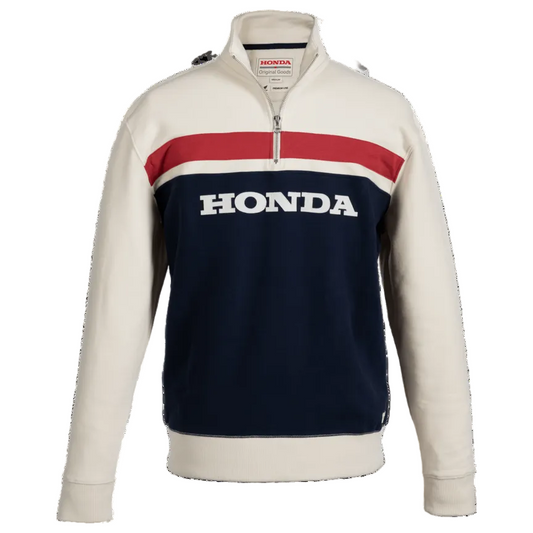 SWEATSHIRT HONDA COM FECHO DE CORRER HTG TRICOLOR - Motoboxe