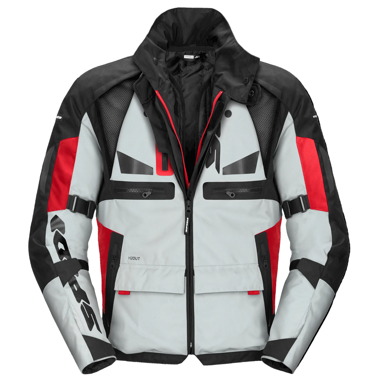 BLUSÃO SPIDI CROSSMASTER CINZA / VERMELHO - Motoboxe
