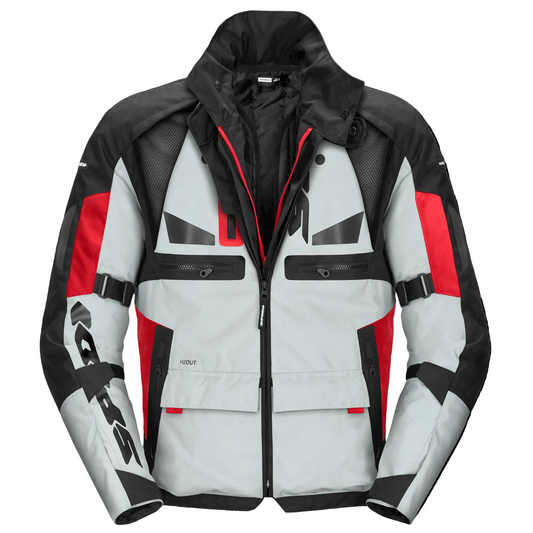 BLUSÃO SPIDI CROSSMASTER CINZA / VERMELHO - Motoboxe