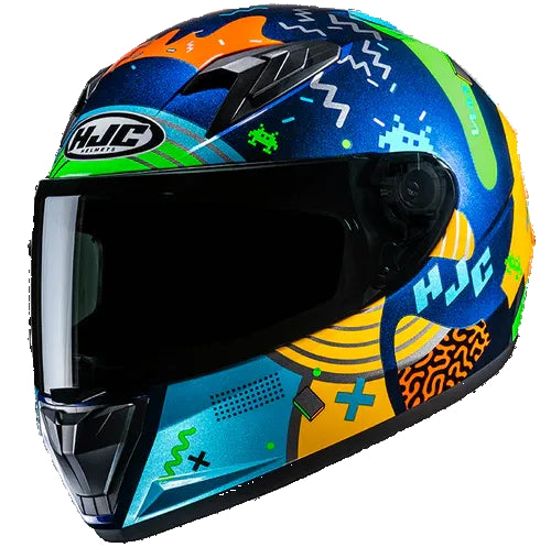 Capacete HJC KID Y10 MIKA MC23 - Motoboxe