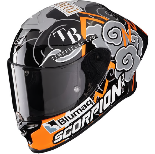Capacete SCORPION EXO-R1 EVO AIR FIM RACING REPLICA ARON - Motoboxe