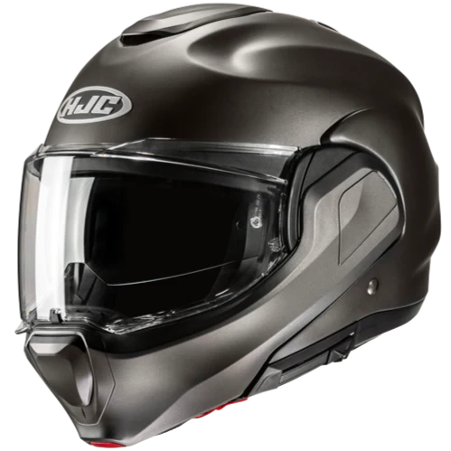 Capacete HJC F100 SEMI FLAT TITANIUM - Motoboxe